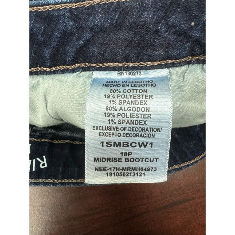 Riders by Lee Midrise Bootcut Cut Off Shorts Size 18 Petite - Picture 4 of 6